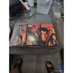 James Bond 007 VHS Lot of 3 – For Your Eyes Only, Live and Let Die, Tomorrow...